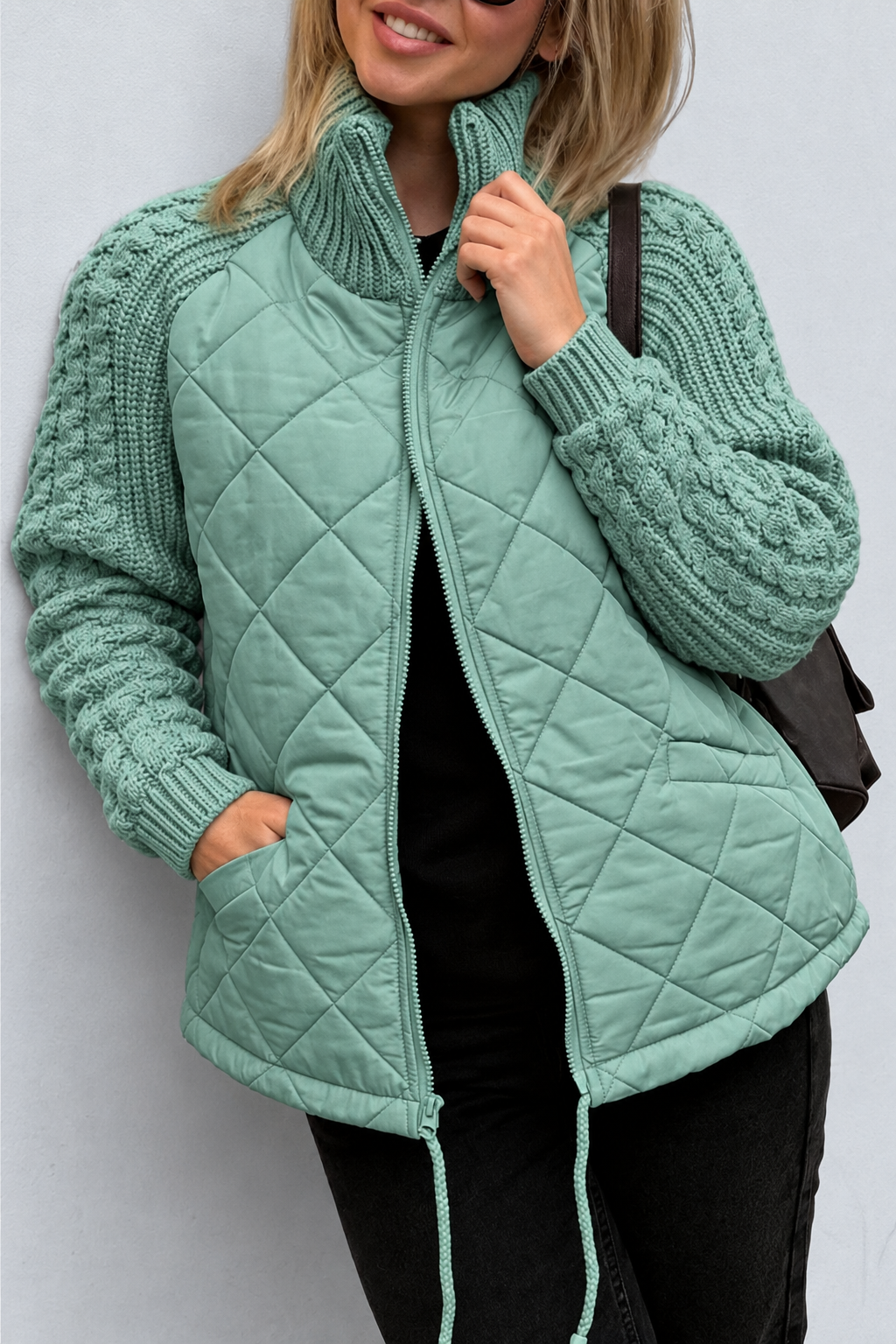 Veste zippée en maille