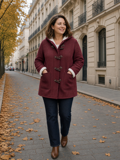 Manteau Apolline bordeaux
