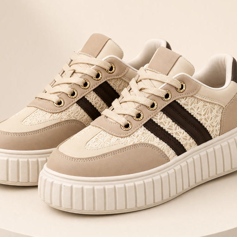 Sneakers Blandine beige - zoom