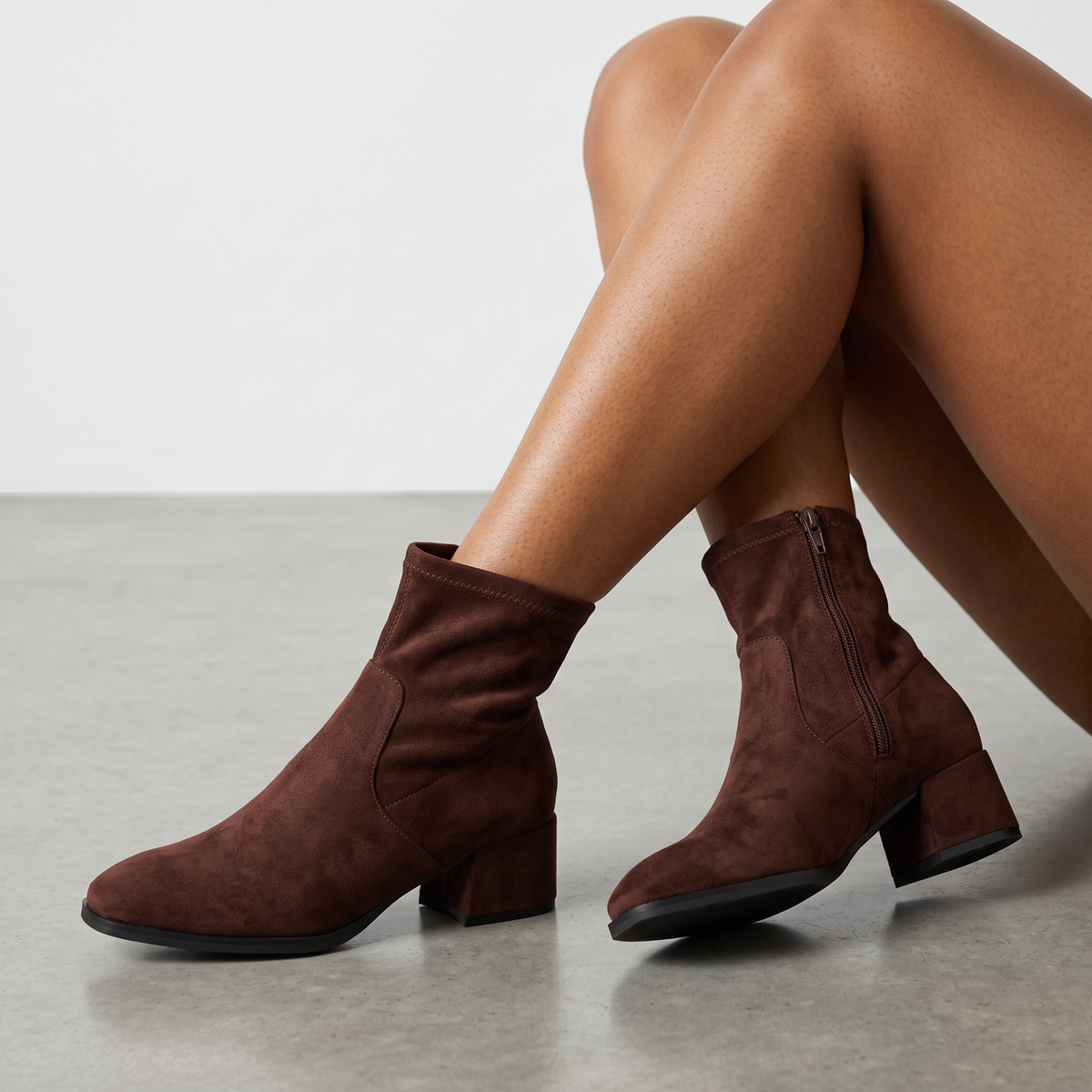 Charlotte Bottines marron vue détail