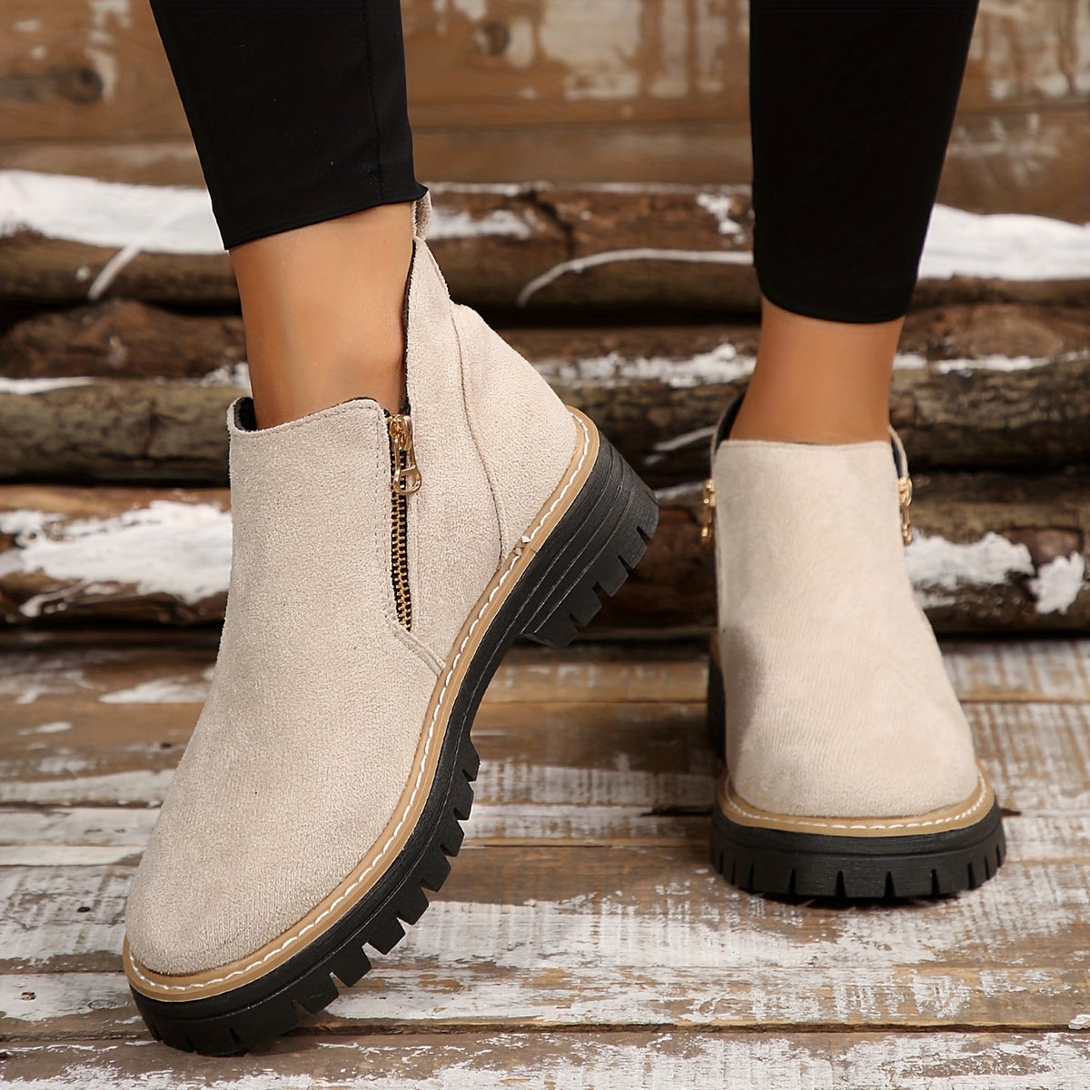 Bottines Orthopédiques - Beige