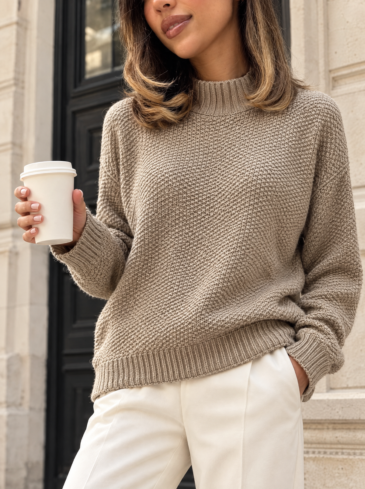 Pull Amara Kaki - Vauclaire Paris