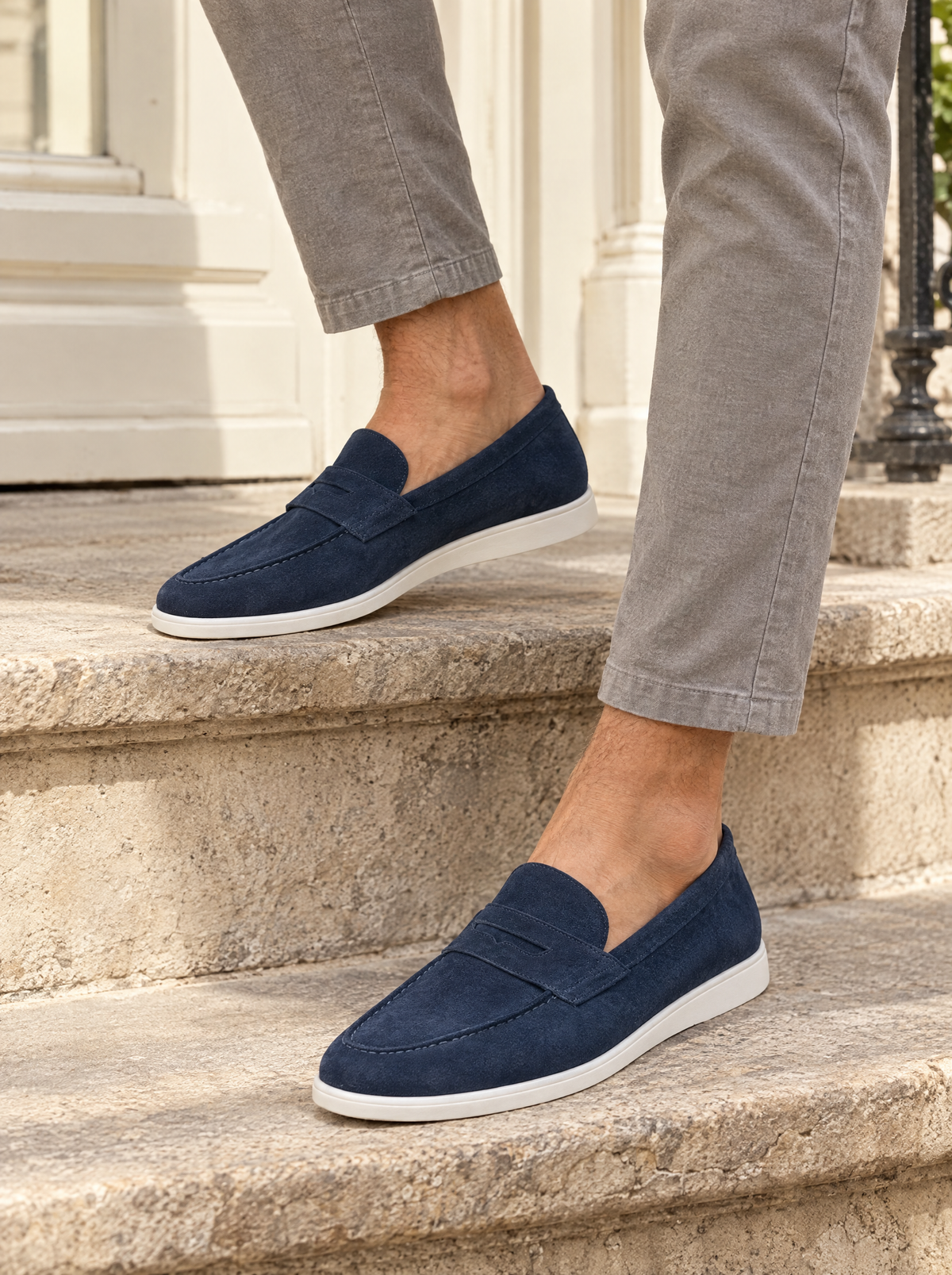 Mocassins Bancroft Marine - Vauclaire Paris