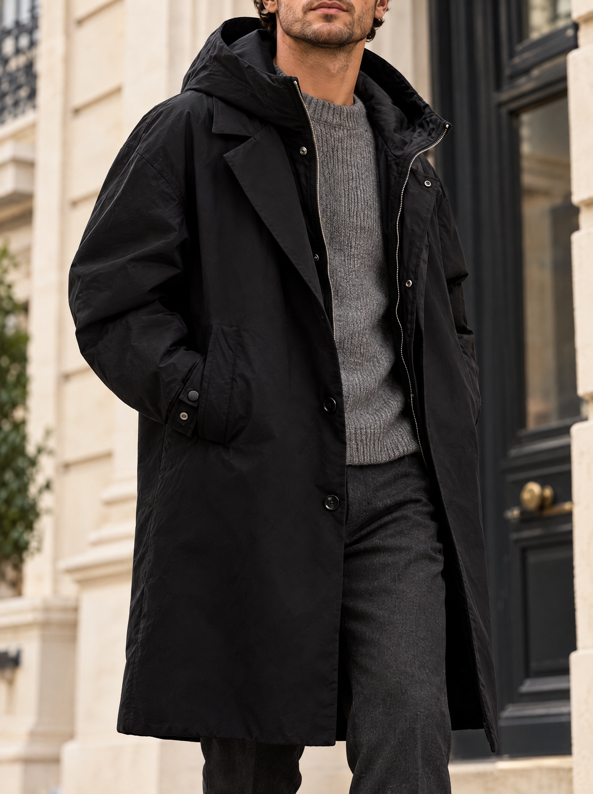 Pardessus Kensington Noir - Vauclaire Paris
