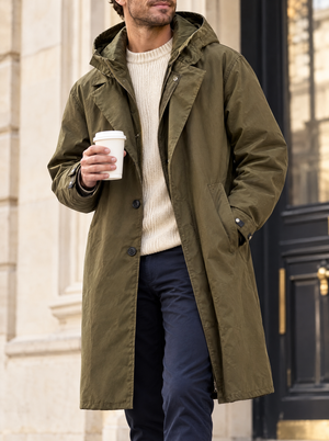 Pardessus Kensington Vert olive - Vauclaire Paris