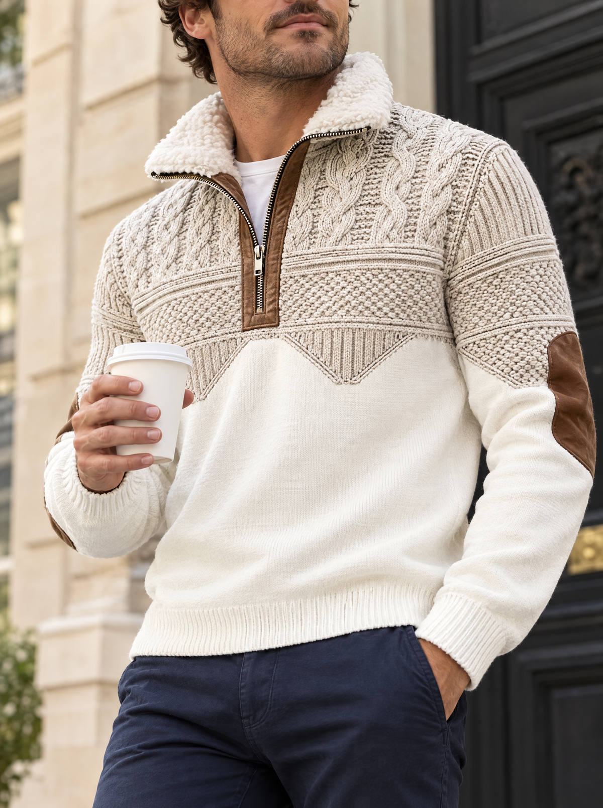 Pull Vaughan Écru - Vauclaire Paris